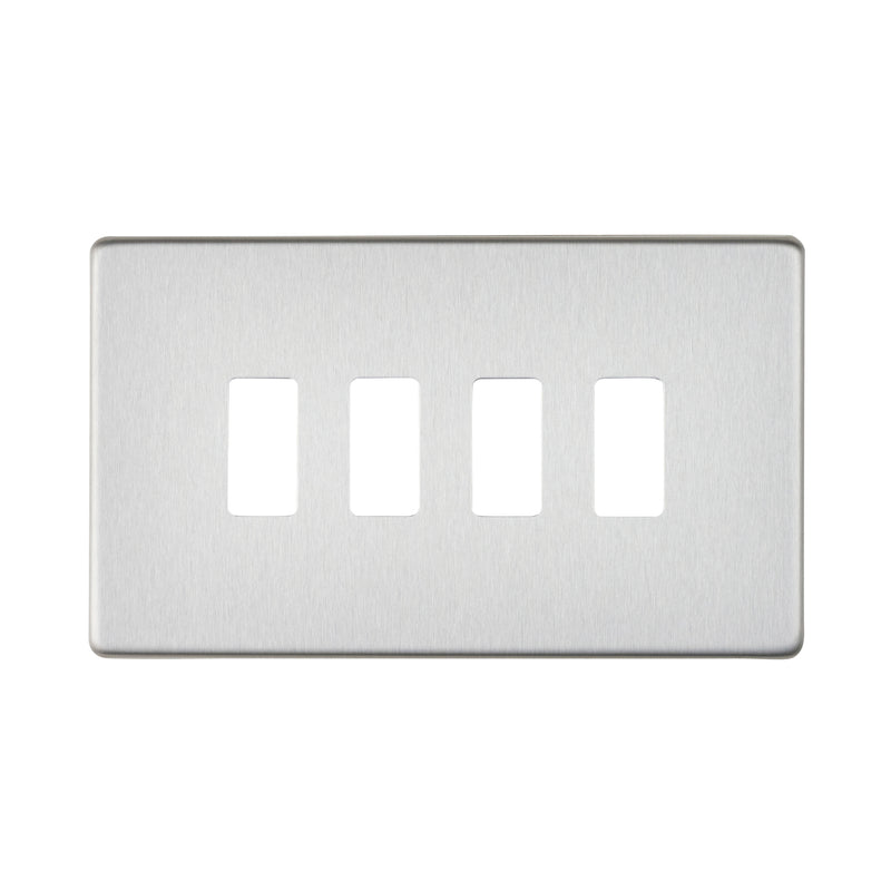 Saxby SLGFP4BS 4G Grid Front Plate