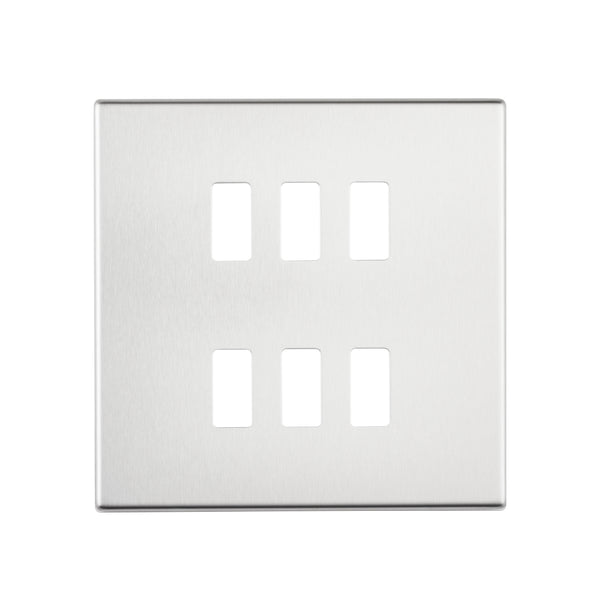 Saxby SLGFP6BS 6G Grid Front Plate
