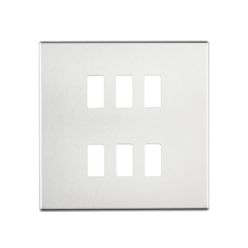 Saxby SLGFP6BS 6G Grid Front Plate