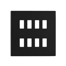 Saxby SLGFP8BL 8G Grid Front Plate