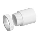 A25LRWH 25mm White PVC Male Adaptor