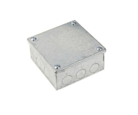 AB12124G 12x12x4 Galvanized Steel Adaptable Box with Knockouts