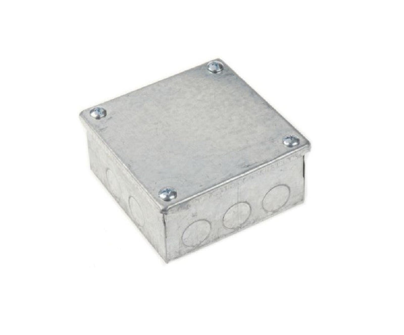 AB994G 9x9x4 Galvanized Steel Adaptable Box with Knockouts