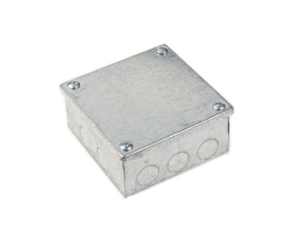 AB993G 9x9x3 Galvanized Steel Adaptable Box with Knockouts