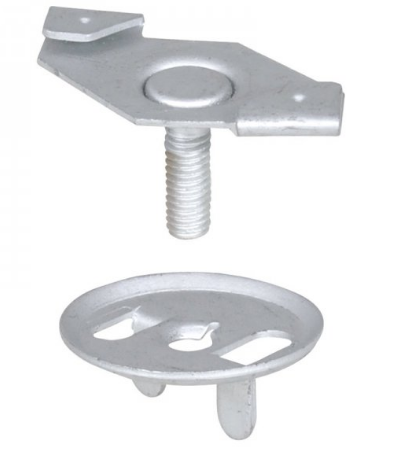 Britclips AC25  M6 x 16 25mm T Bar Twist On Clip Flange(Pack of 25)