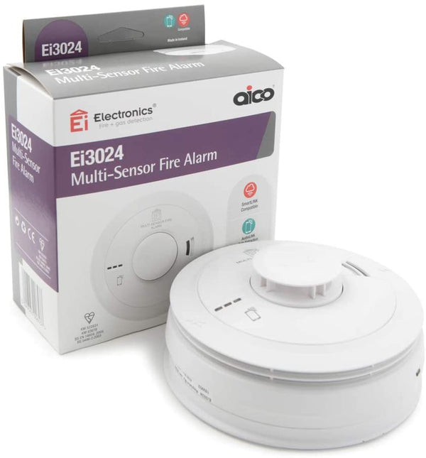 Aico Ei3024 Multi-Sensor (Optical + Heat) Fire Alarm