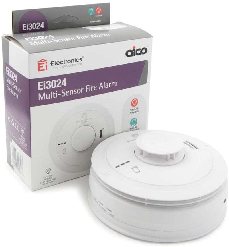 Aico Ei3024 Multi-Sensor (Optical + Heat) Fire Alarm