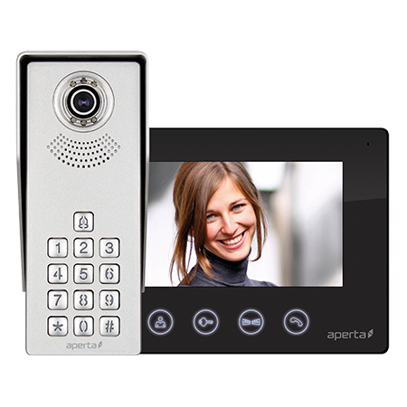 ESP APKITKPBLK Video Door Entry System with Keypad and Colour Display