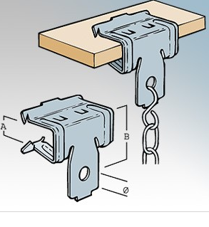 Britclips BC250 Beam Clip 4-8mm Flange(Pack of 25)