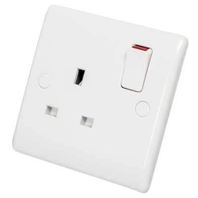 BG 821DP Nexus White Moulded Switched Socket Double Pole 13A