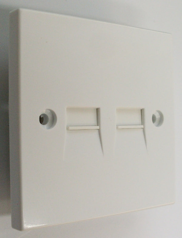 Quadrant XL Flush Master Twin Telephone Socket - BT2M