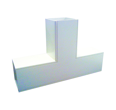 FFT2 25x16mm PVC Flat Tee for Mini-Trunking