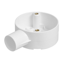 1-Way Round PVC Terminal Box for 25mm Conduit - CJB251WTWH