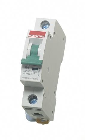 Contactum Single Pole, 10A, 10kA, D Curve MCB Switch (CPB1010D)