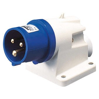 Gewiss GW60404 2P+E, 16A, 90° Angled Surface Mounting Inlet 200-250V, 6H