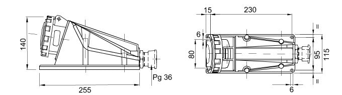 Gewiss GW63526 90°, 63A, 3P+E Angled Surface Mounting Socket 6H Outlet 380-415V