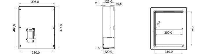 Gewiss GW44211 460mm Surf. Mount. Junction Box