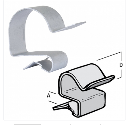 Britclips CR412  Cable Run Clip 4-7mm Flange(Pack Size 25)