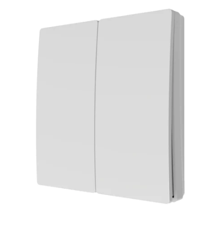 Forum Lighting CUL-40033 2 Gang Kinetic Push Switch In Matt White IP42