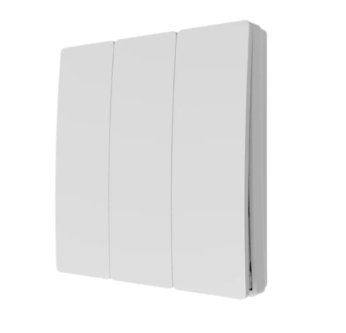 Forum Lighting CUL-40035 3 Gang Kinetic Push Switch In Matt White IP42