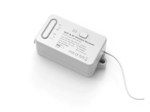 Forum Lighting CUL-40039  1 Channel WIFI Smart Kinetic Switch In White Rec IP20