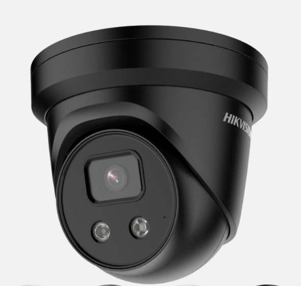 Hikvision DS-2CD2386G2-IU(2.8mm) Black 8MP AcuSense External Turret Camera with 2.8mm Lens & IR