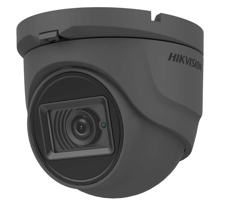 Hikvision DS-2CE76H0T-ITMFS(2.8mm) Grey, 5MP External Eyeball IR Camera with 2.8mm Fixed Lens
