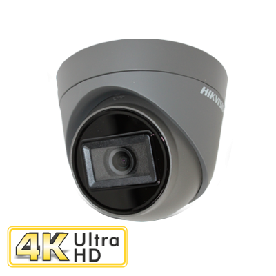 Hikvision DS-2CE78U1T-IT3F(2.8MM)/GREY, 8MP External Turret, 2.8mm, Fixed Lens Camera