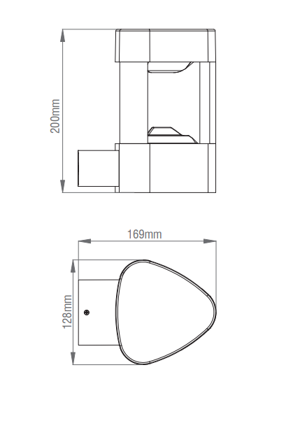 Saxby EL-40074 8W Tribeca LED Wall Light