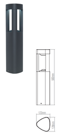 Saxby EL-40075 8W Tribeca LED Post Light