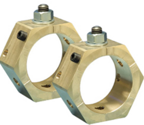 Wiska  EN50 Brass Earthing nuts(Two)