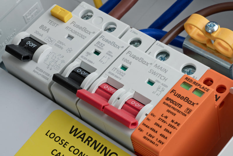 Fusebox F2010DXA 10 Way Type A Dual RCD Consumer Unit w- T2 SPD