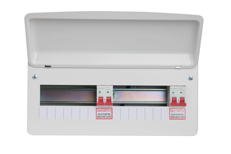 Fusebox F2014DT 14 Way Dual Tariff Consumer Unit (2x100A Main Switch)