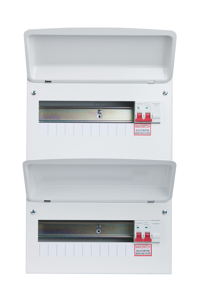 Fusebox F2020MDT 20 Way  Consumer Unit (10-10) 2 x 100A Main Switch