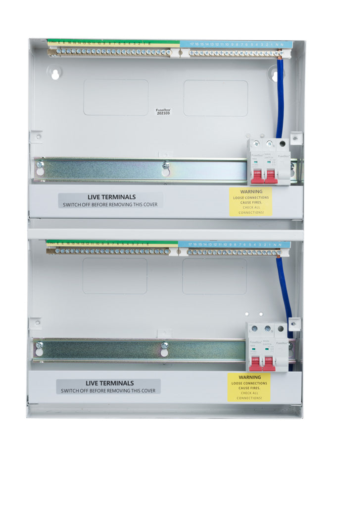 Fusebox F2030MDT 30 Way Consumer Unit (15-15) 2 Ã— 100A Main Switch