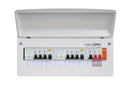 Fusebox F210PMXA 10 WAY (6x MCBs) SPD T2 (2 x 80A 30mA RCD's TYPE A)
