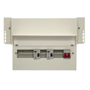 wylex F43NMISS10SLM 10 Way Dual RCD Meter Cabinet Consumer Unit 100A Main Switch, 80A 30mA RCDs, Flexible Configuration