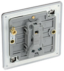 BG FBN12 Screwless Flatplate Black Nickel Single Switch, 10Ax 2 Way