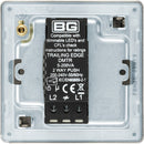 BG FBN81 Screwless Flatplate Black Nickel Intelligent 400W Single Dimmer Switch, 2-Way Push On-Off
