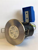 FC-iPro IP20 Fixed GU10 Fire-Rated Downlight in Brushed Chrome Finish