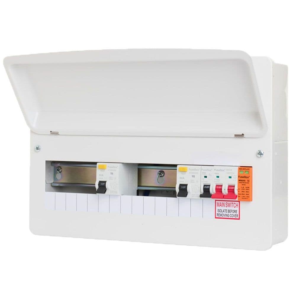 Fusebox F2016DX100 16 Way Type A Dual RCD Consumer Unit w- T2 SPD