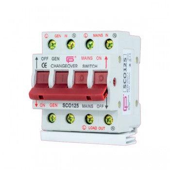 Fusebox SCO125SWB 125A Changeover Switch and Busbar (DIN Rail mounting)