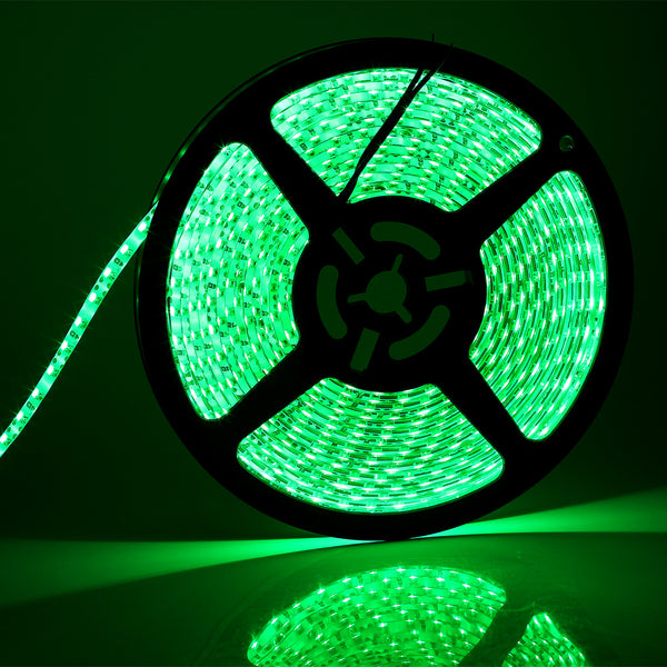 Waterproof LED Strip Green, 5M, 60LED-M (GRN12V-3528-300-5M)