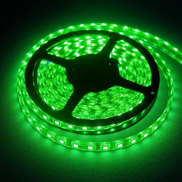 Waterproof LED Strip Green, 5M, 120LED-M (GRN12V-3528-600-5M)