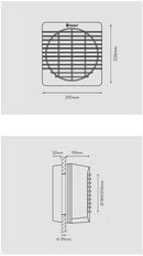 Xpelair GX6 EC Kitchen Fan with Silent Electro-Thermal Shutter