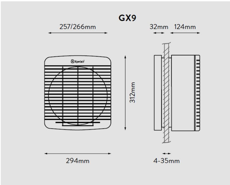 Xpelair GX9 Commercial AC Fan