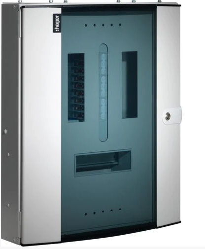 Hager JK116BG 125A 16 Way TPN Board w- Glazed Door