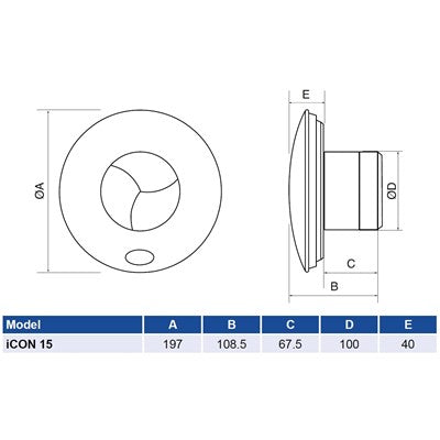 Airflow ICON 15 100mm Extractor Fan