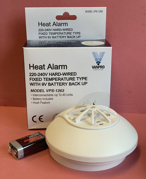 VanPro VPS-1263 Mains Voltage Heat Alarm