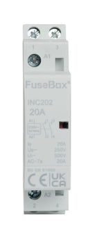 Fusebox INC202 20A 2P Installation Contactor 230V